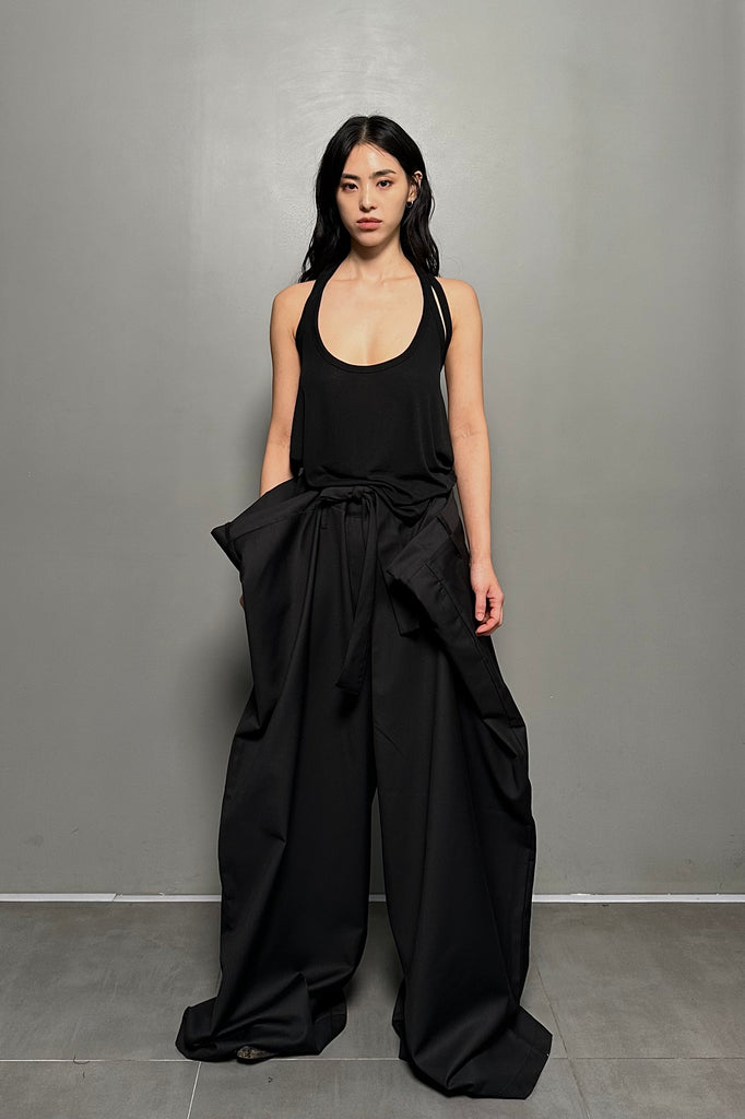 SS24 AMU TRANSFORMABLE SLEEVELESS #BLACK