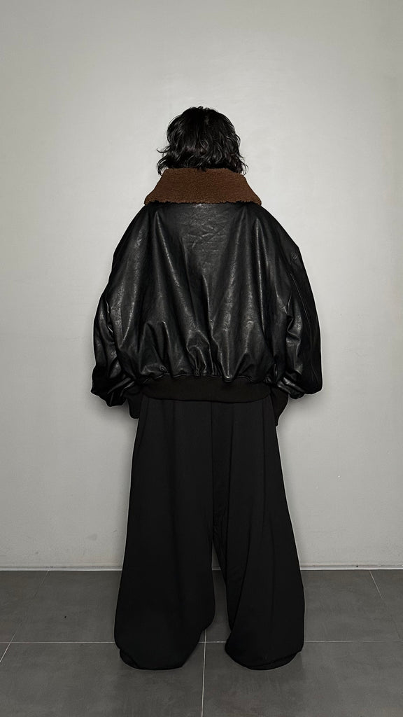 FW25 AMU Unisex. Oversized Padded Jacket #BLACK