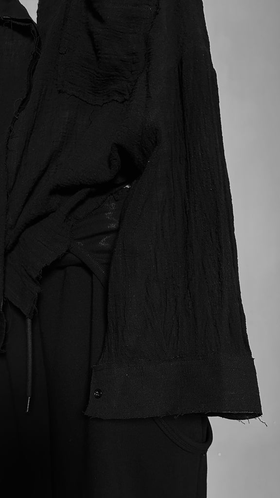 SS25 AMU Unisex Split Layered Shirt #WHITE