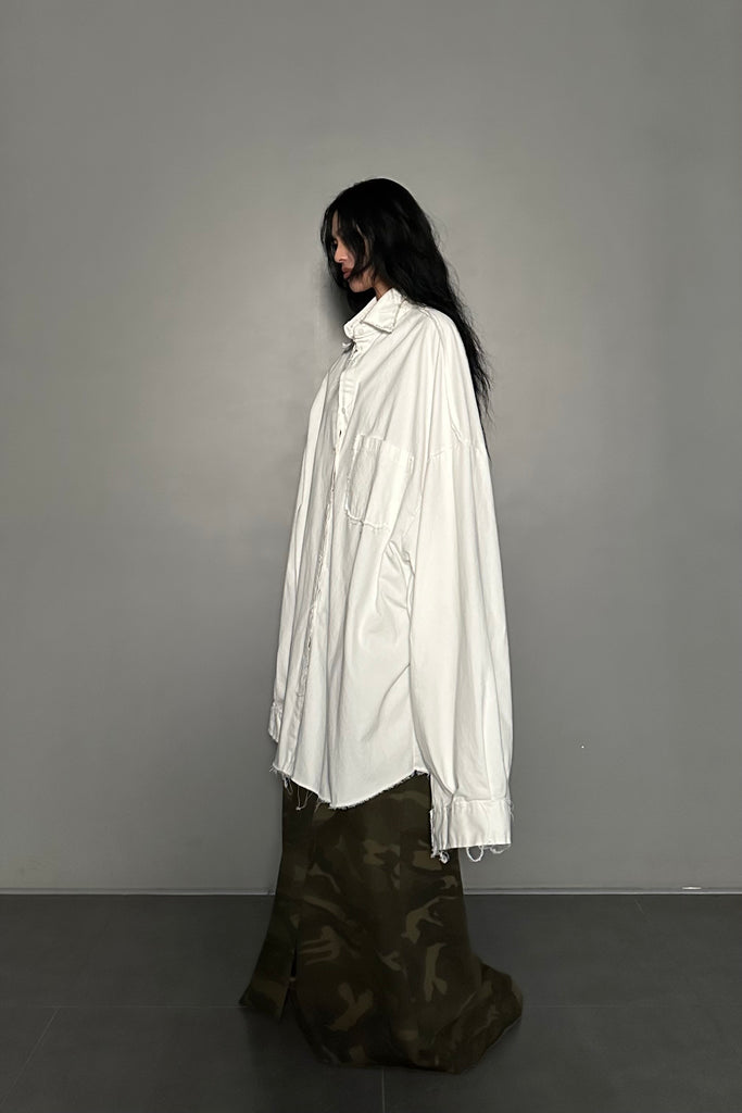 FW24 UNISEX AMU OVERSIZED SHIRT #BLACK