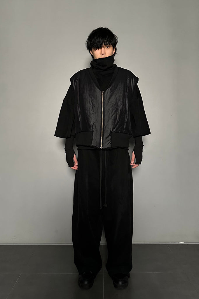 FW24 UNISEX AMU OVERSIZED NAPPED TURTLENECK  #BLACK