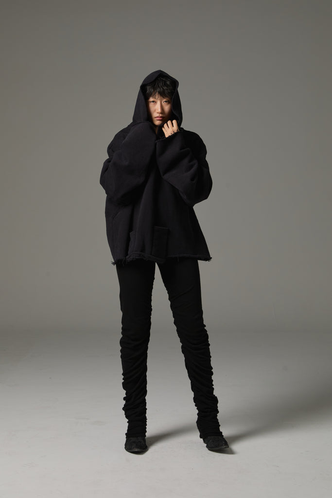 FW25 AMU UNISEX. Extra-Long Leggings Pants #BLACK