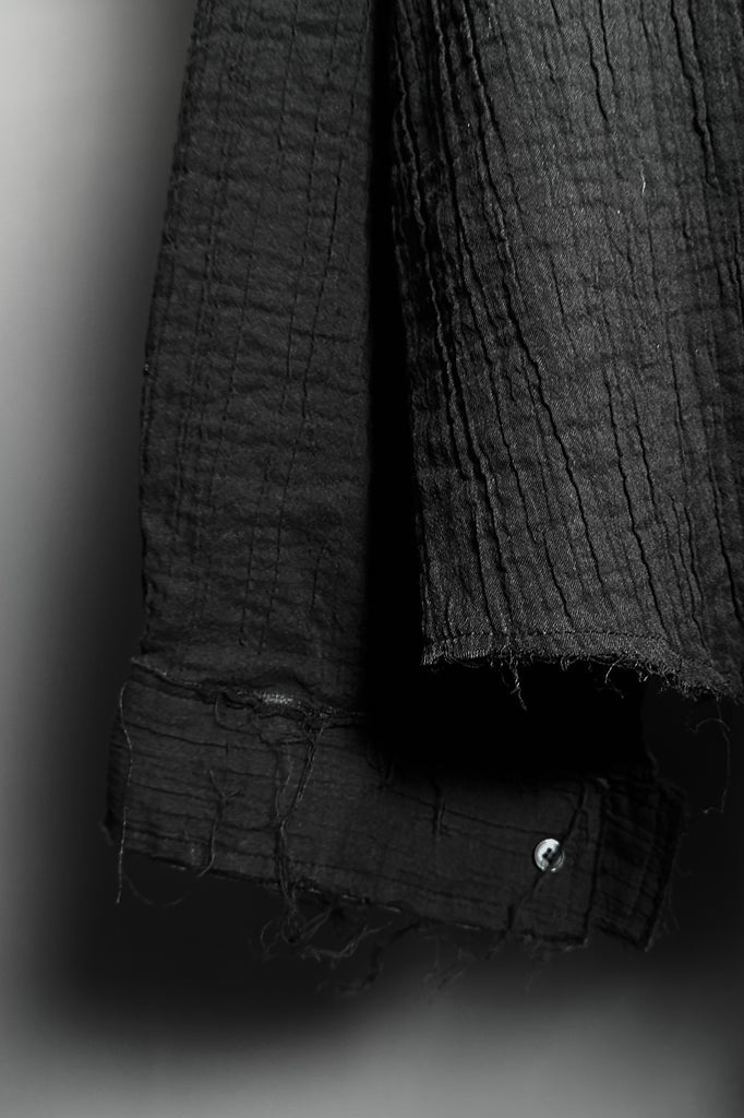 FW25 AMU UNISEX. Washed Oversized Shirt #BLACK