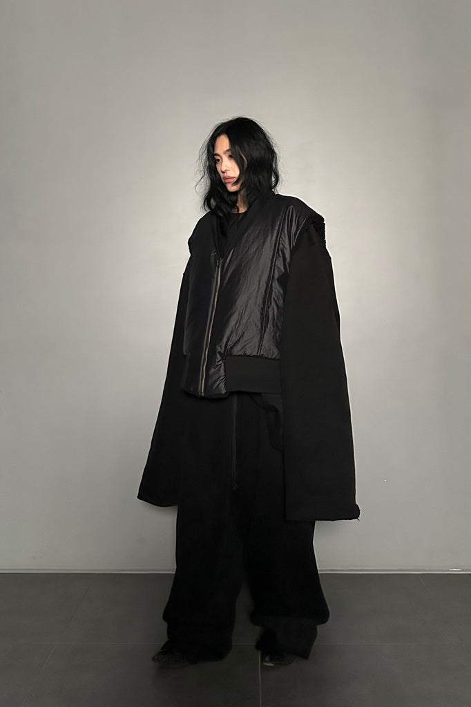 FW24 UNISEX AMU OVERSIZED NAPPED SWEATSHIRT #BLACK