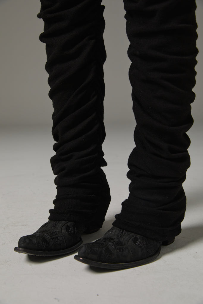 FW25 AMU UNISEX. Extra-Long Leggings Pants #BLACK