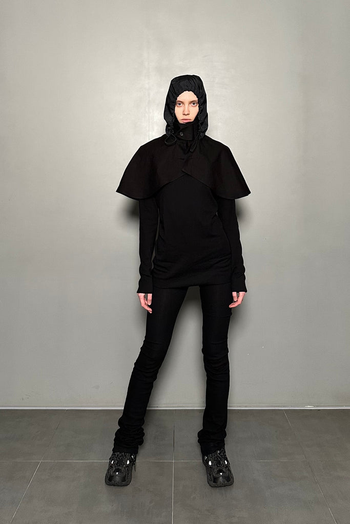 SS25 UNISEX AMU HOODIE T-SHIRTS #BLACK