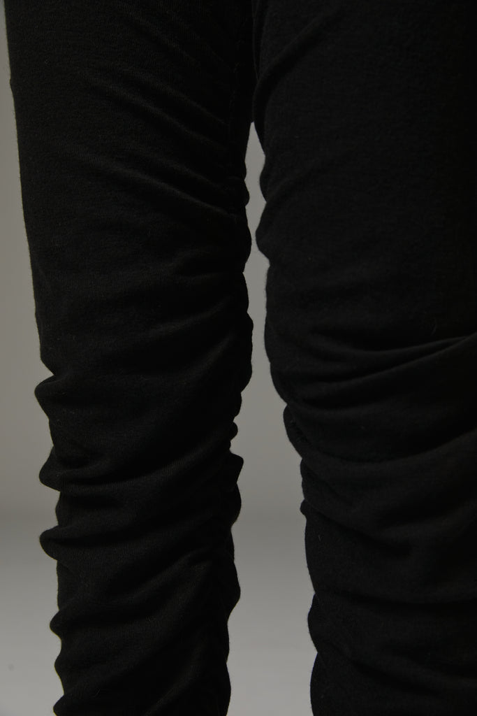 FW25 AMU UNISEX. Extra-Long Leggings Pants #BLACK