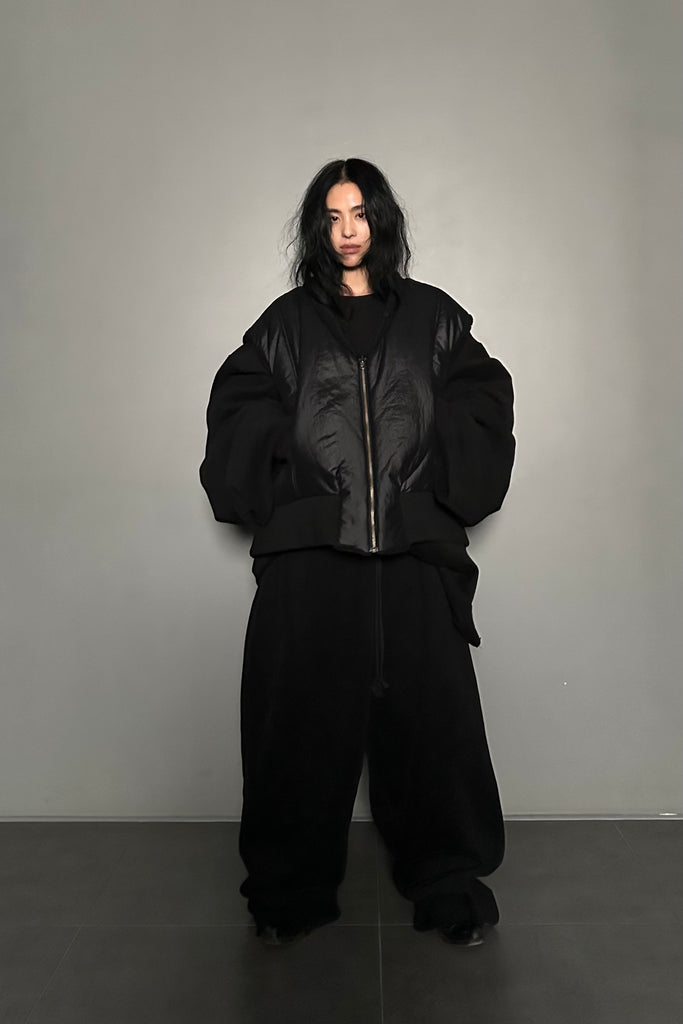 FW24 UNISEX AMU OVERSIZED NAPPED SWEATSHIRT #BLACK