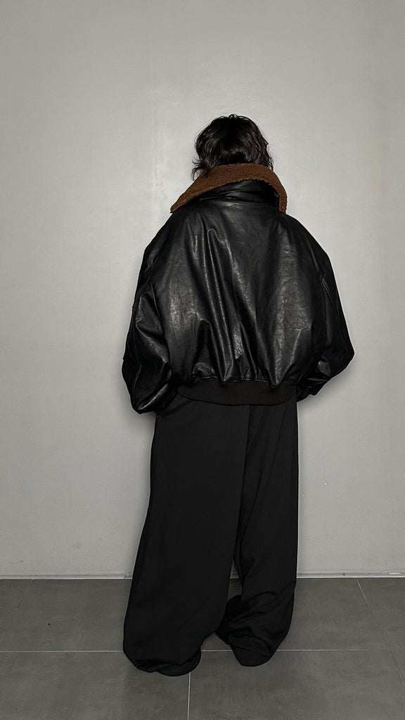 FW25 AMU Unisex. Oversized Padded Jacket #BLACK