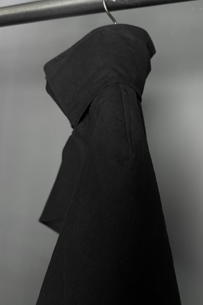 SS25 UNISEX AMU HOODIE CAPE #BLACK