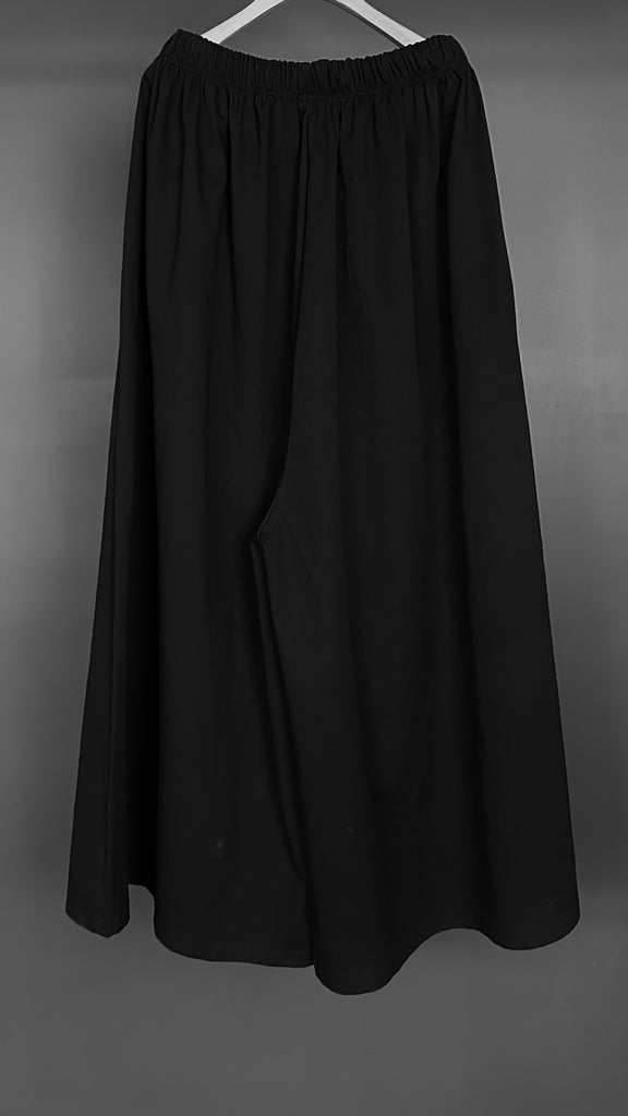 SS25 UNISEX AMU WIDE PANTS #BLACK