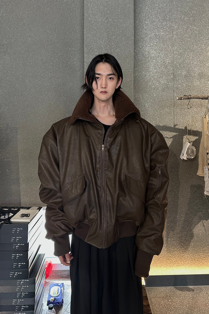 FW25 AMU Unisex. Oversized Padded Jacket #BROWN