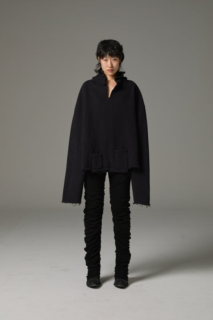 FW25 AMU UNISEX. Extra-Long Leggings Pants #BLACK