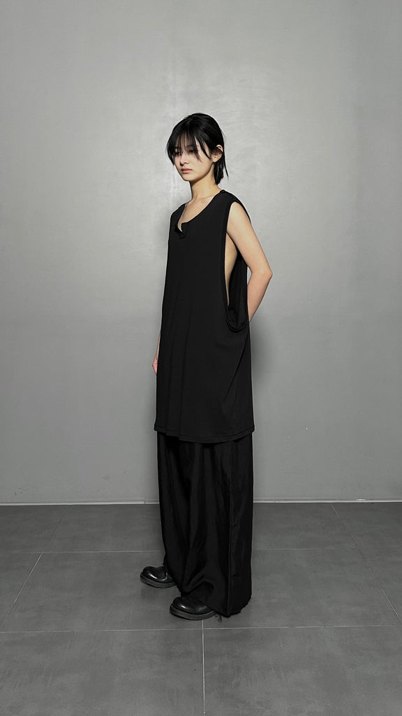 SS25 AMU Unisex Sleeveless Top #BLACK