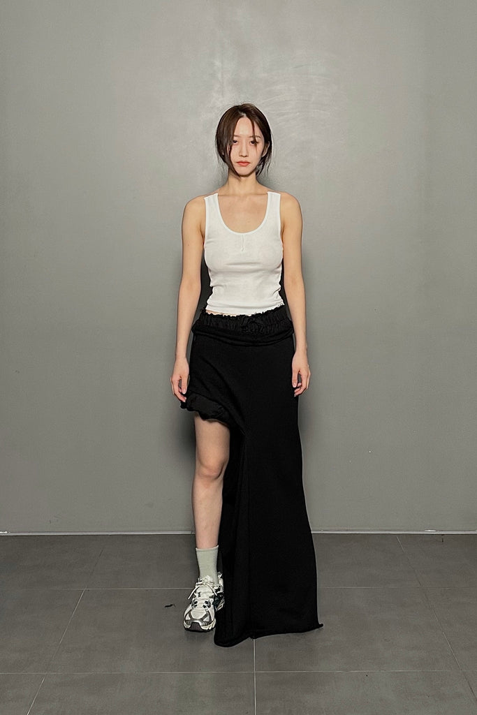SS25 AMU Silhouette Sleeveless Top #WHITE [Pre-Order 20% OFF until 05/09]