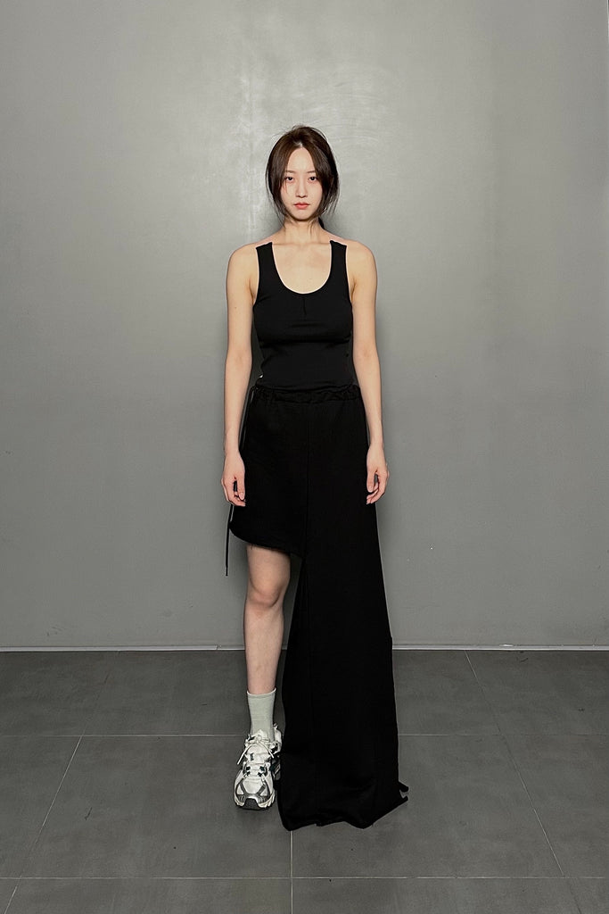 SS25 AMU Silhouette Sleeveless Top #WHITE [Pre-Order 20% OFF until 05/09]