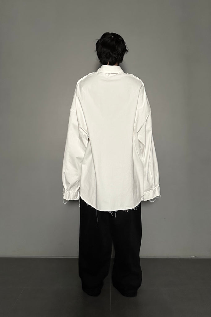 FW24 UNISEX AMU OVERSIZED SHIRT #BLACK