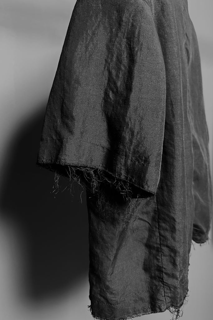 SS25 AMU Unisex Overisized Linen Blazer #BLACK