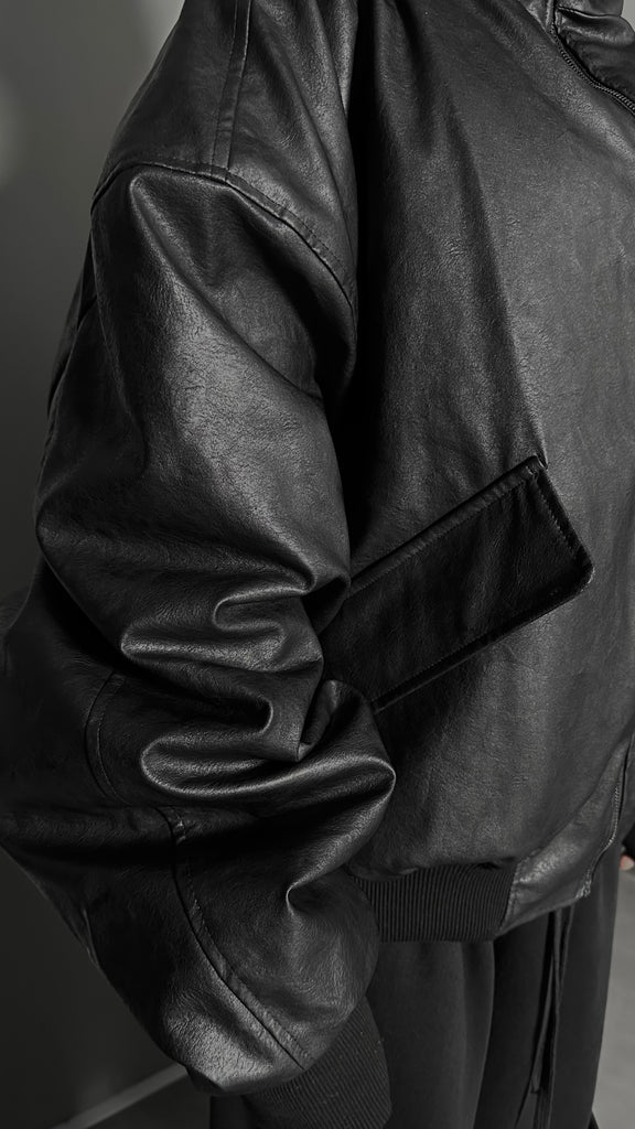 FW25 AMU Unisex. Oversized Padded Jacket #BLACK