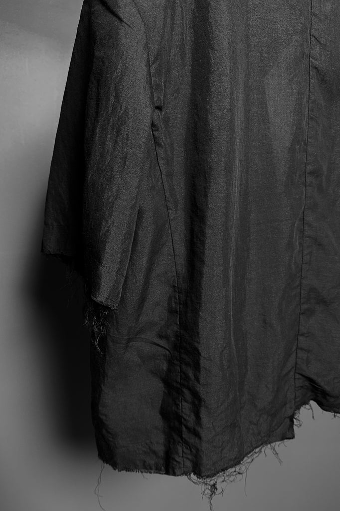 SS25 AMU Unisex Overisized Linen Blazer #BLACK