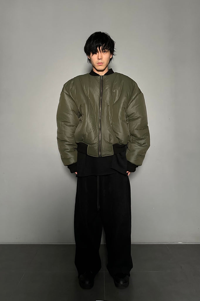 FW24 UNISEX AMU OVERSIZED PADDED REVERSIBLE JACKET #BLACK