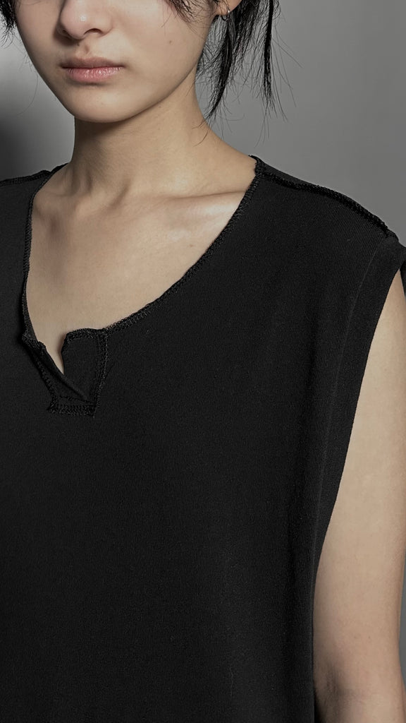 SS25 AMU Unisex Sleeveless Top #BLACK