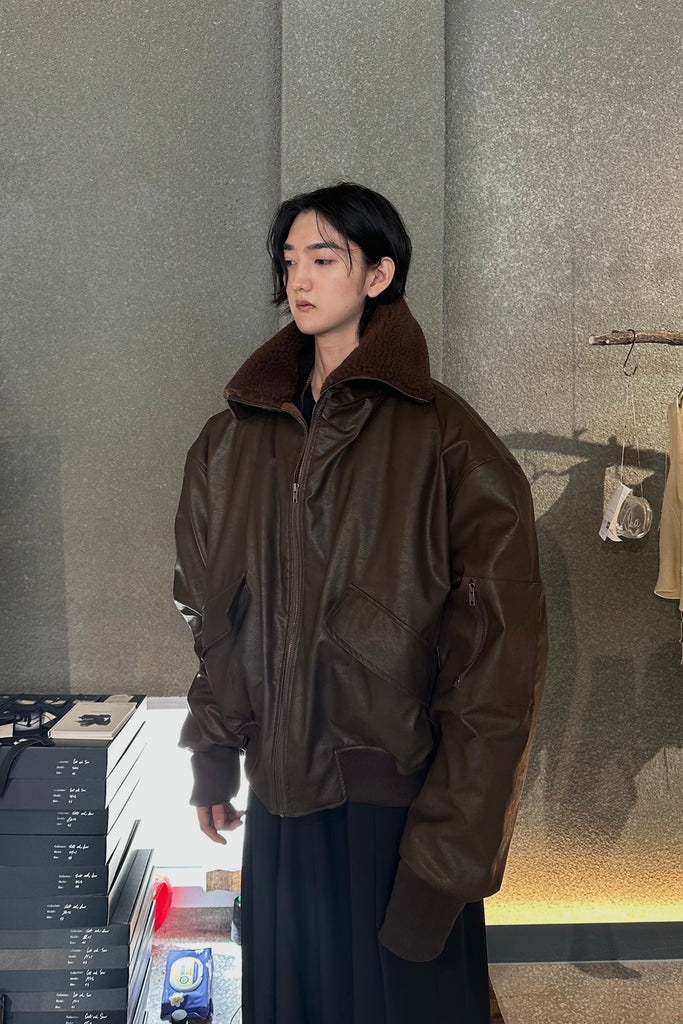 FW25 AMU Unisex. Oversized Padded Jacket #BLACK