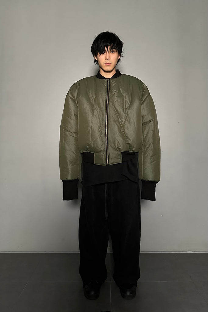 FW24 UNISEX AMU OVERSIZED PADDED REVERSIBLE JACKET #BLACK