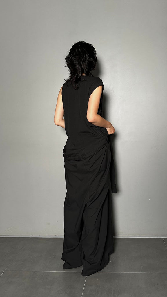 SS25 AMU Unisex. Light & Airy Oversized Trousers #BLACK