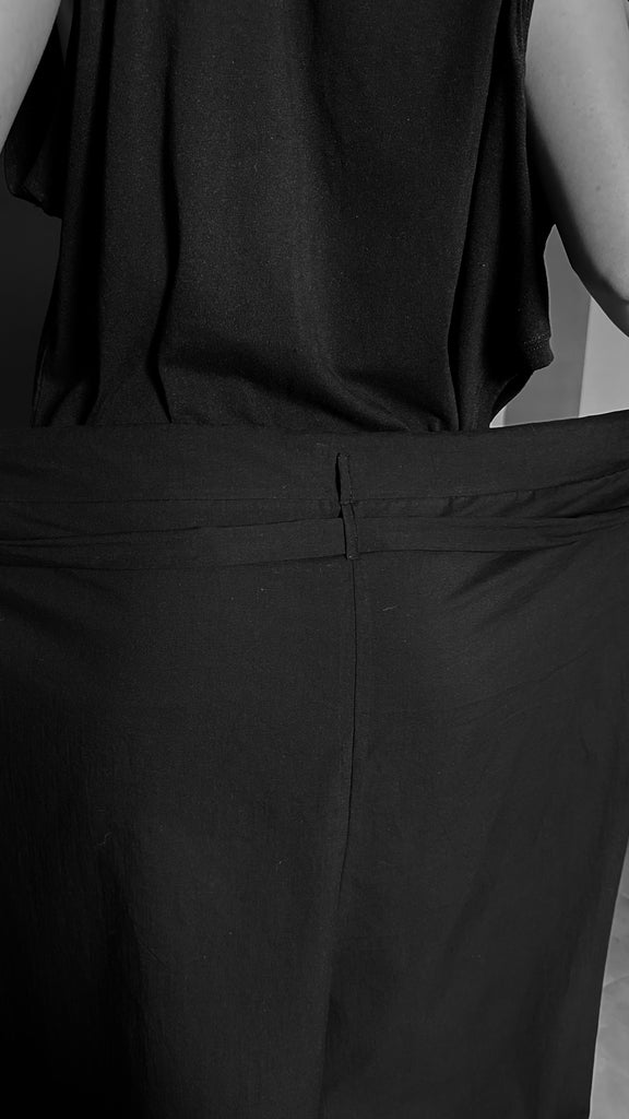 SS25 AMU Unisex. Light & Airy Oversized Trousers #BLACK