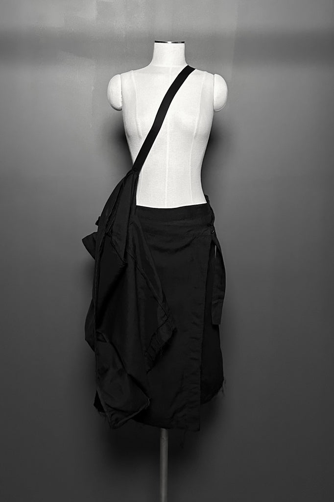 SS25 AMU Unisex Overisized Linen Blazer #BLACK