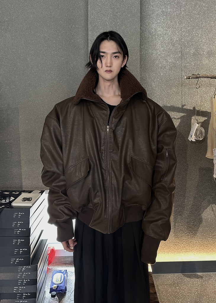 FW25 AMU Unisex. Oversized Padded Jacket #BROWN
