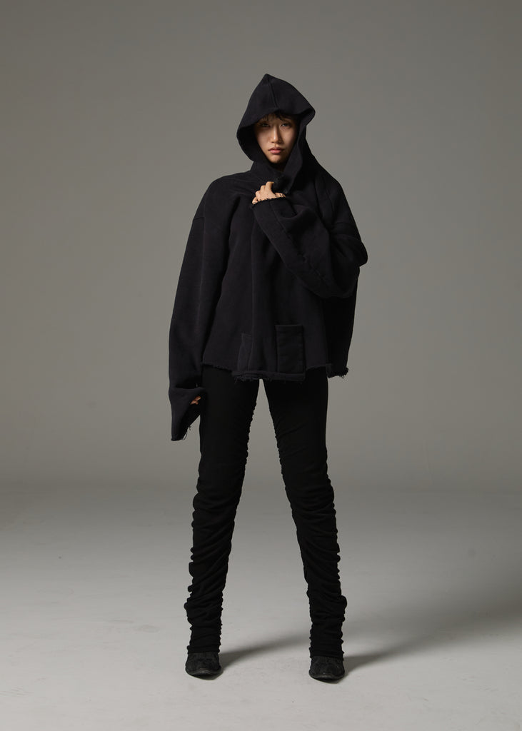 FW25 AMU UNISEX. Extra-Long Leggings Pants #BLACK