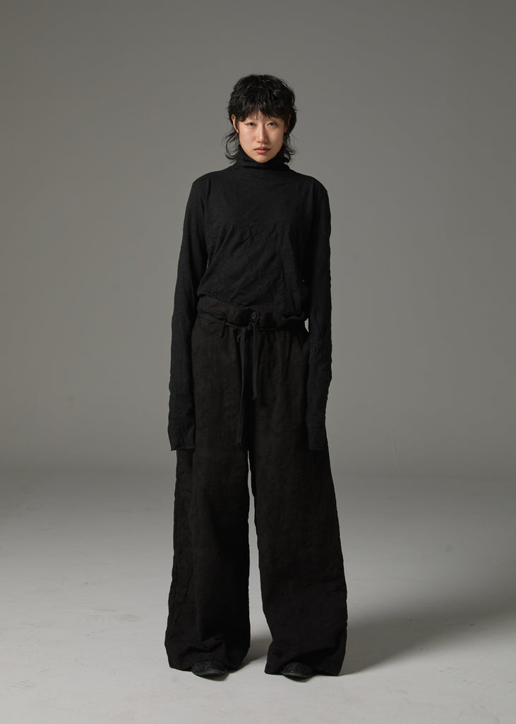 FW25 AMU UNISEX. Oversized Camo Trousers #BLACK