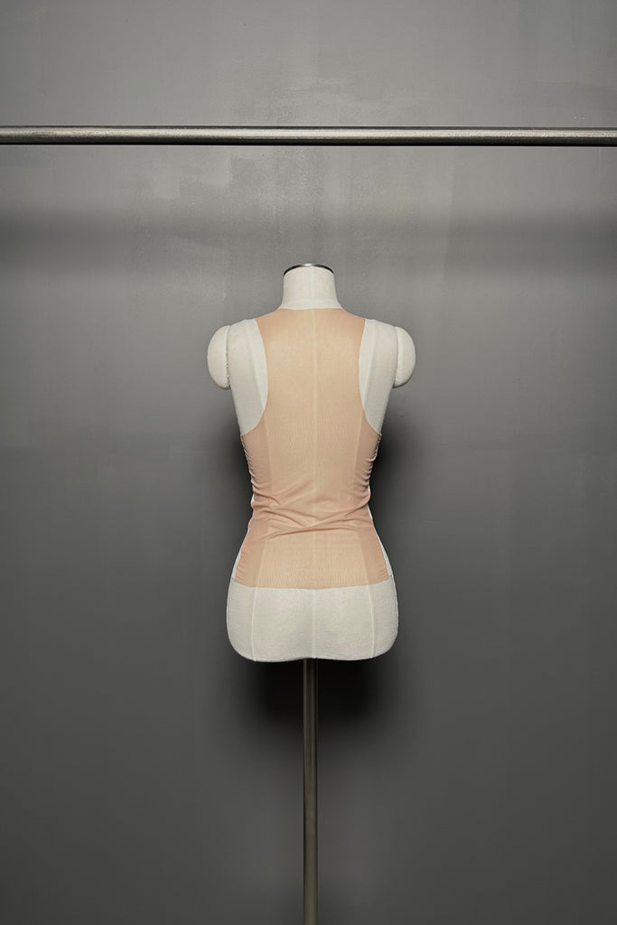 SS25 AMU Silhouette Sleeveless Top #WHITE [Pre-Order 20% OFF until 05/09]