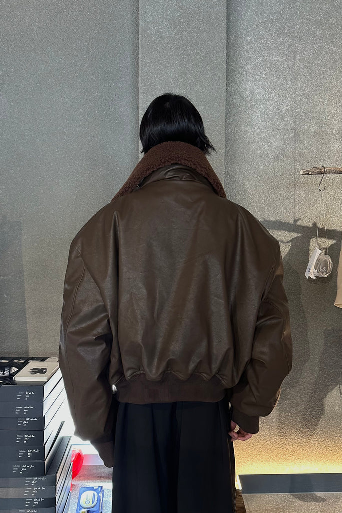 FW25 AMU Unisex. Oversized Padded Jacket #BROWN