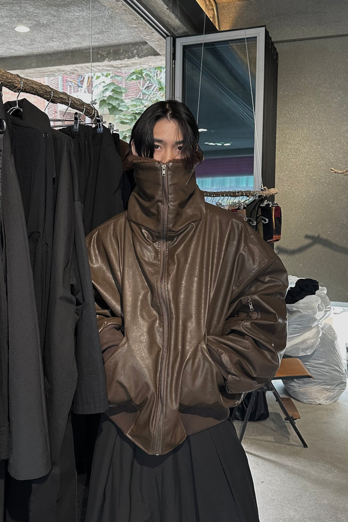 FW25 AMU Unisex. Oversized Padded Jacket #BROWN