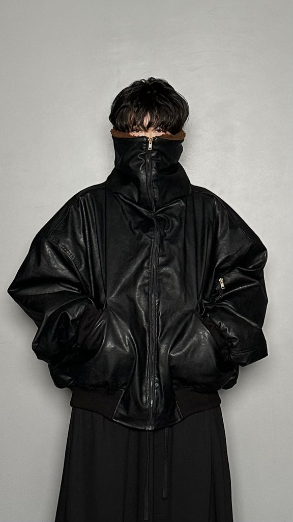 FW25 AMU Unisex. Oversized Padded Jacket #BLACK