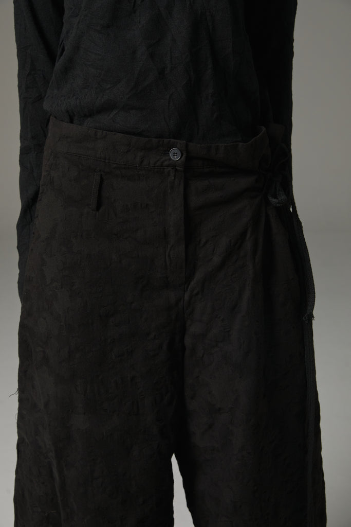 FW25 AMU UNISEX. Oversized Camo Trousers #BLACK