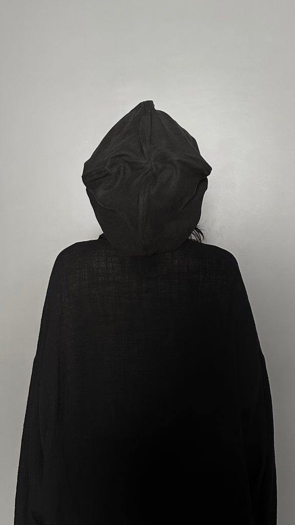 SS25 AMU Unisex. Wire Oversized Stopper Hat #BLACK