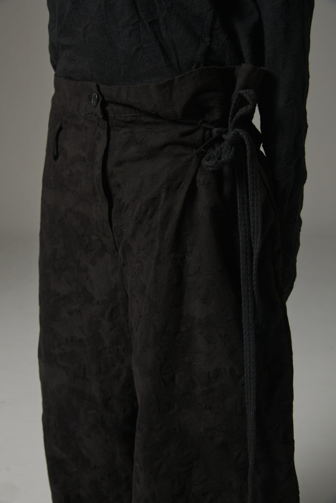 FW25 AMU UNISEX. Oversized Camo Trousers #BLACK
