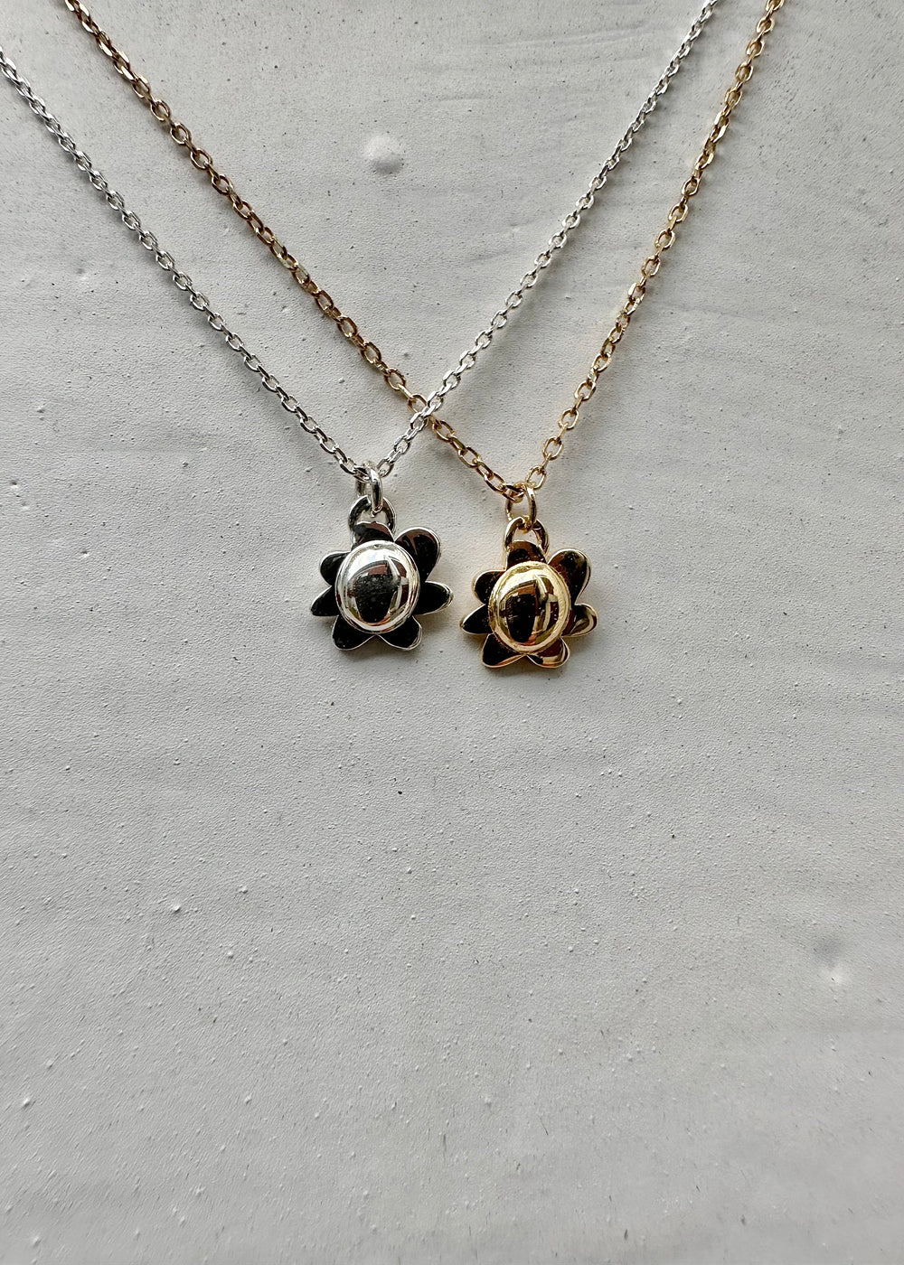 Sunflower Necklace Sterling Silver