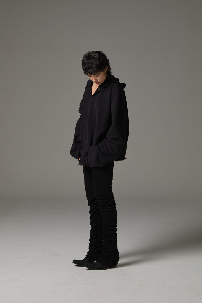 FW25 AMU UNISEX. Extra-Long Leggings Pants #BLACK