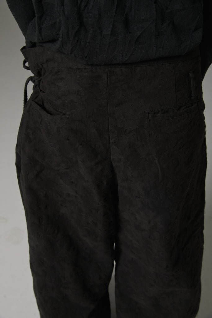 FW25 AMU UNISEX. Oversized Camo Trousers #BLACK