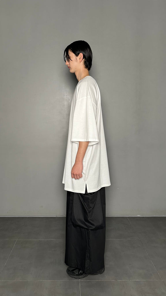 SS25 AMU Unisex Big Pocket Wide Pants #BLACK