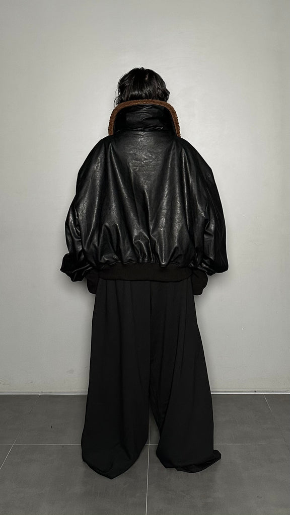 FW25 AMU Unisex. Oversized Padded Jacket #BLACK