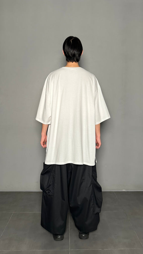 SS25 AMU Unisex Big Pocket Wide Pants #BLACK