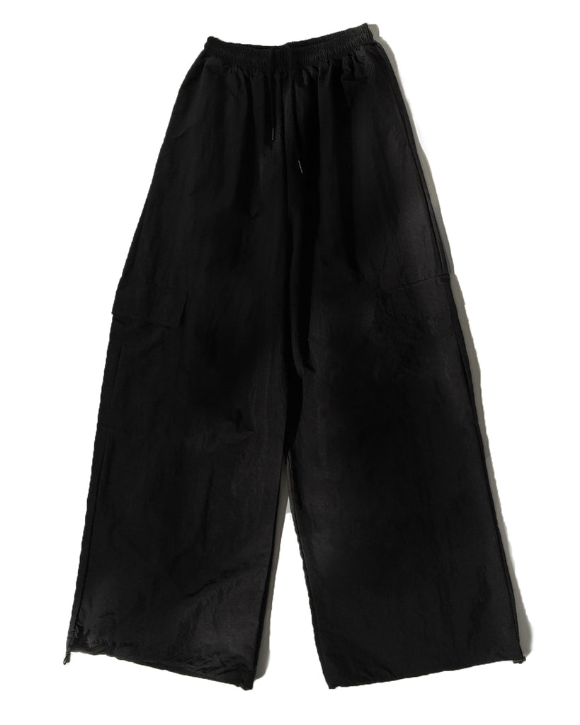 SS23 UNISEX WINDBREAKER CARGO PANTS #BLACK
