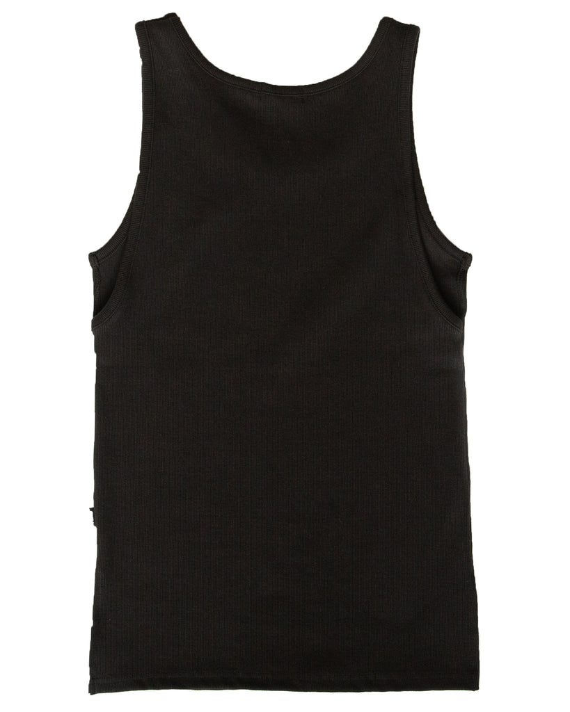 SS23 UNISEX UNIQUE UNBALANCED SLEEVELESS #BLACK