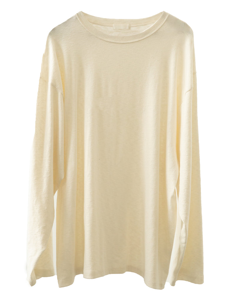 SS23 UNISEX MADELINE LONG SLEEVE TOP #IVORY [SEASON SALE 50% OFF]